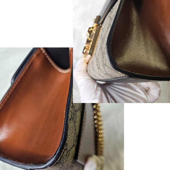 Authentic Gucci Small GG Supreme Padlock Bag - Picture 11 of 17